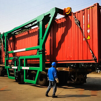 20ft Container Loading Equipment with Dual Rotation Capability and ...