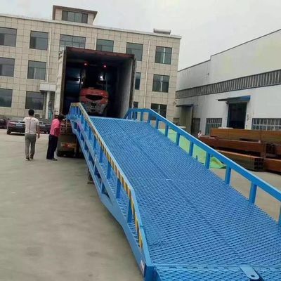 Mesch For Loading Ramp Steel Frame Steel Dock Ramp 8mm Slip Resistant Mesh Adjustable Speed ...